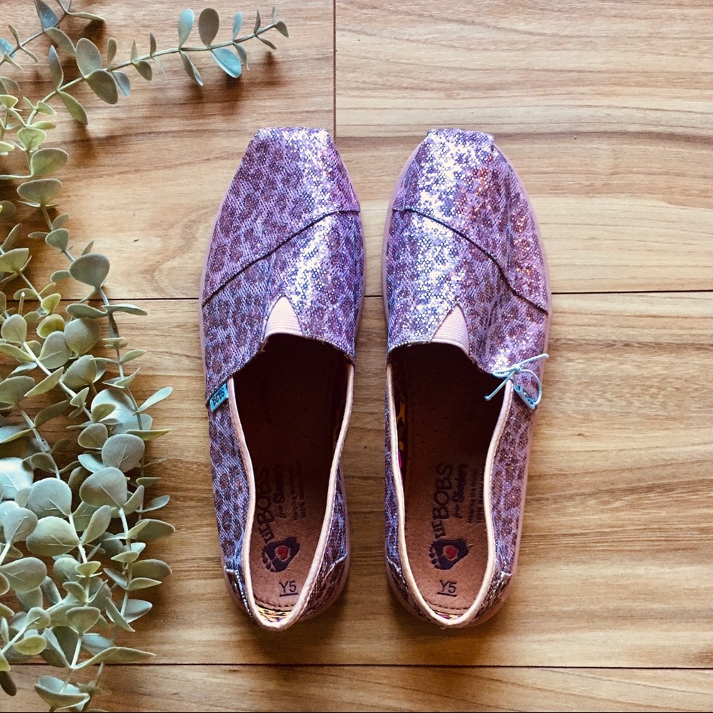 Bobs by Sketchers Sparkle Cheetah Slip Ons